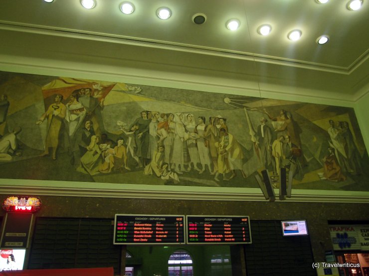 Mural by František Gajdoš at Bratislava Central Station